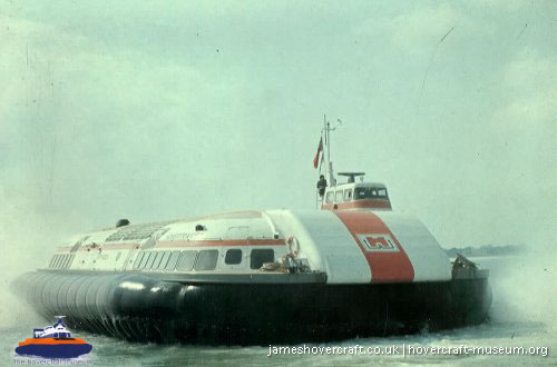 Vosper-Thornycroft VT1 in service -  (credit: The <a href='http://www.hovercraft-museum.org/' target='_blank'>Hovercraft Museum Trust</a>).
